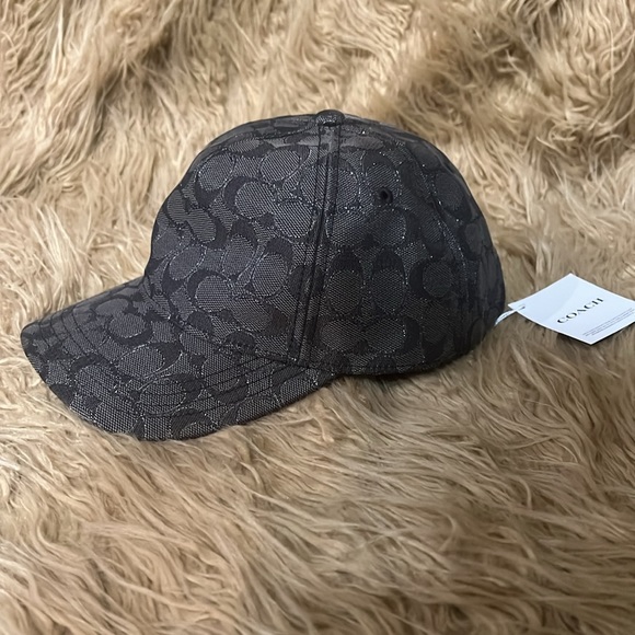 Coach Baseball Hat In Metallic Signature - Picture 3 of 13